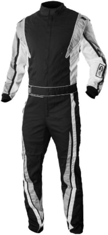 K1 RaceGear 20-VIC-N-LXL Driving Suit, Victory, 1-Piece, SFI 3.2/1, Single Layer, Proban, Black, Large/X-Large, Each