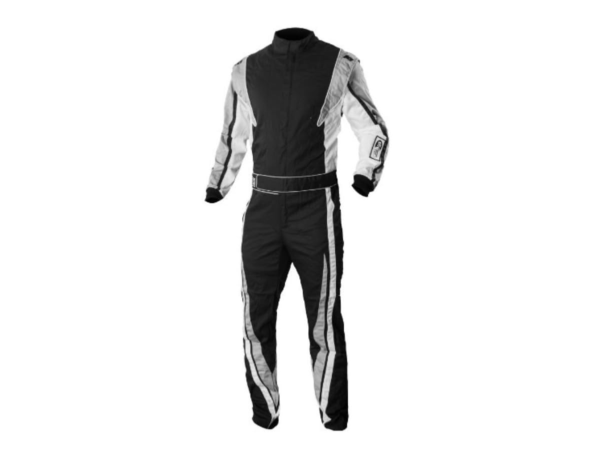 K1 RaceGear 20-VIC-N-LXL Driving Suit, Victory, 1-Piece, SFI 3.2/1, Single Layer, Proban, Black, Large/X-Large