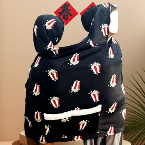 Couples Pajamas,Oversized Hoodies Sweatshirt,Funny Matching Pajamas,Flannel Home Clothes with Pockets3