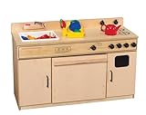 Childcraft All-in-One Kitchen Center, Wooden, 43-1/2 x 16-1/4 x 27-3/4 Inches