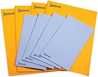 The Original Shamwow - Super Absorbent Multi-Purpose Cleaning Shammy Chamois Towel Cloth - Holds 10X its Weight in Liquid - Machine Washable - Will Not Scratch (8 Pack: 4 Large Orange & 4 Small Blue)