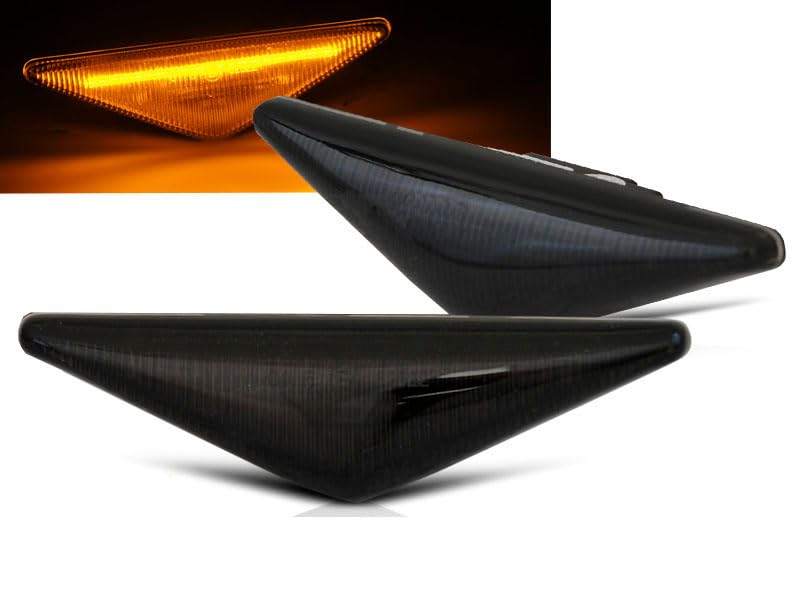 Side Directions Smoke LED SEQ compatible avec Ford Focus MK1, Mondeo MK3 RS-3176 Clignotants Lentille 1 paire de feux de signalisation pare-chocs...