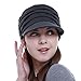 Fashion Hat Cap with Brim Visor for Woman Ladies, Best for Daily Use(Dark Grey)