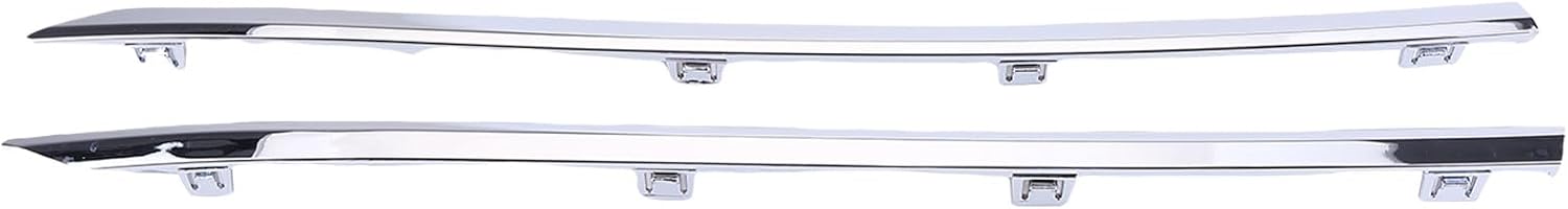 2Pcs Set Rear Bumper Trim fit for Honda Accord 2018-2022 Left & Right Side Bumper Cover Molding Chrome Trim Passenger and Driver Side Black Bumper Molding Set Replace 71560TVAA50 71565TVAA50