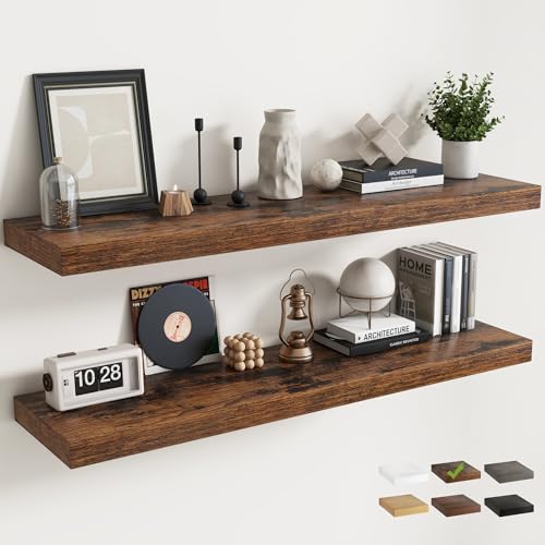 55 Inch Long Floating Shelves for Wall 2 Pack, 12"D