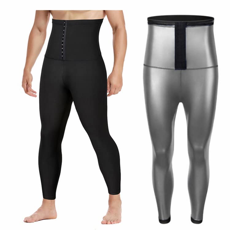 Legging de sport homme fitness minceur et gym en taille S M noir