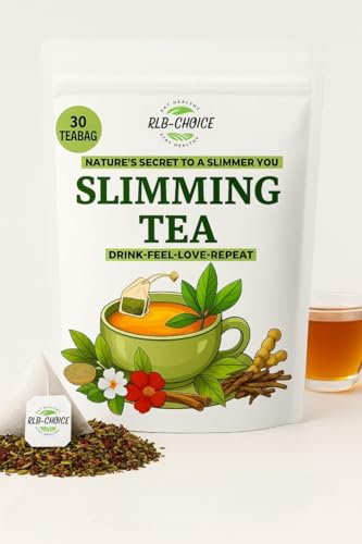Image of RLB-CHOICE Slimming Tea - Natural Detox Tea for Weight Loss, Boosts Metabolism & Suppresses Appetite - 30 Day Supply (30 Tea Bags), 60gm (PACK OF 1)