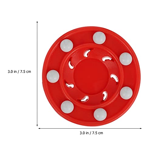 CLISPEED 2Er Set Eishockey Pucks Für Training Und Wettbewerb Offizielle Street Hockey Pucks Für Indoor Und Outdoor Spiele Rollhockey Puck 7.5X7.5X6 cm 220G