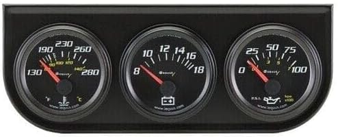 E6200 6000 Series 2 Inch 3-Gauge Set WT/Volt/OP E6200