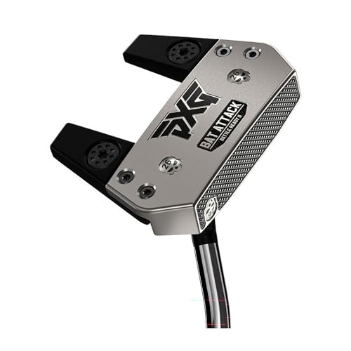 �s�[�G�b�N�X�W�[(PXG) �S���t�N���u �p�^�[ �}���b�g�^�C�v Battle Ready II Bat Attack Double Bend Putters Platinum �V���t�g: Double-Bend Putter Shaft - Chrome