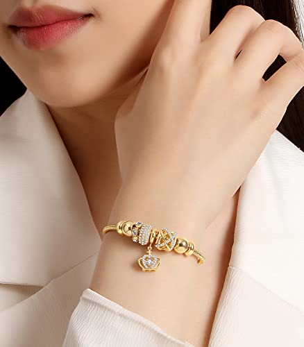 14K Gold Plated Charm Bracelet for Women, Women's Charm Symbol Bracelets, Gifts for Mother's Day, Mom, Her, Wife2