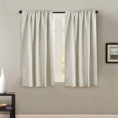 H.Versailtex PART-P2HVBSOLIDBT-5263C4 Blackout Curtains Thermal Insulated Window Treatment Panels Room Darkening Blackout Drapes For Living Room Back Tab/Rod Pocket Bedroom Draperies thumb #1