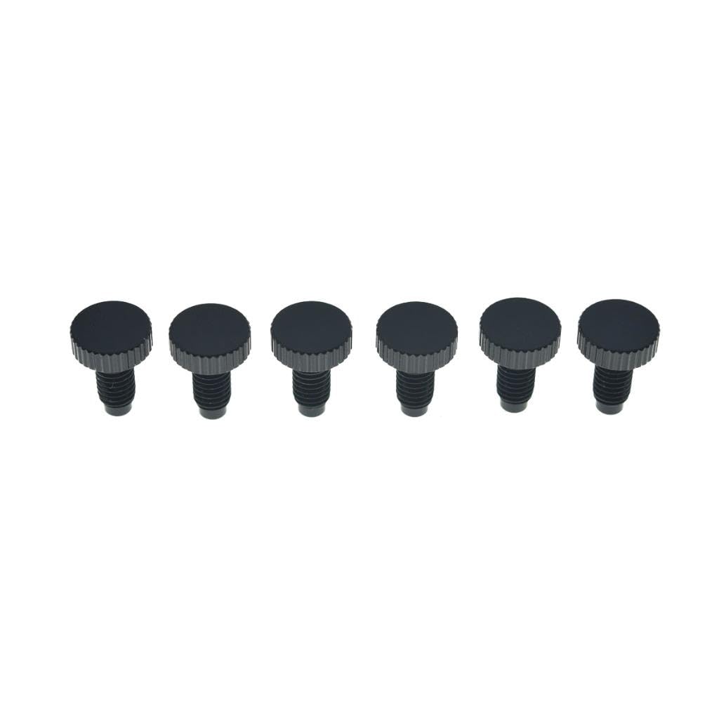 KAISH Whole Set Stainless Steel Tremolo Fine Tuner Screws String Insert Block Saddle Mounting Screws Locking Nut & String Lock Screws for FR Black