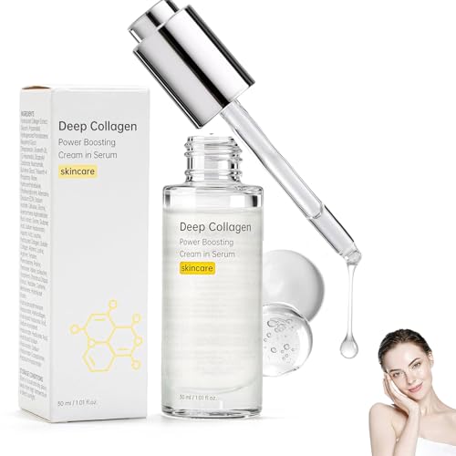 Maison Deep Collagen Serum Maison Cosmetics Kollagen Serum Korean Skincare Kollagen Anti-Aging Serum zur Glättung Feiner Linien & Falten Feuchtigkeit & Straffende Hautpflege (A)