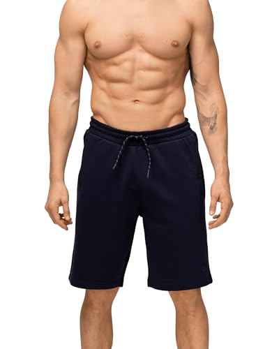 Short jogging pour homme en molleton doux et chaud à poches quotidiennes