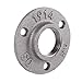 1 Inches Malleable Cast Iron Pipe Flange, Industrial Pipe Flanges for Threaded Black Pipes and Fittings 1 Pcs