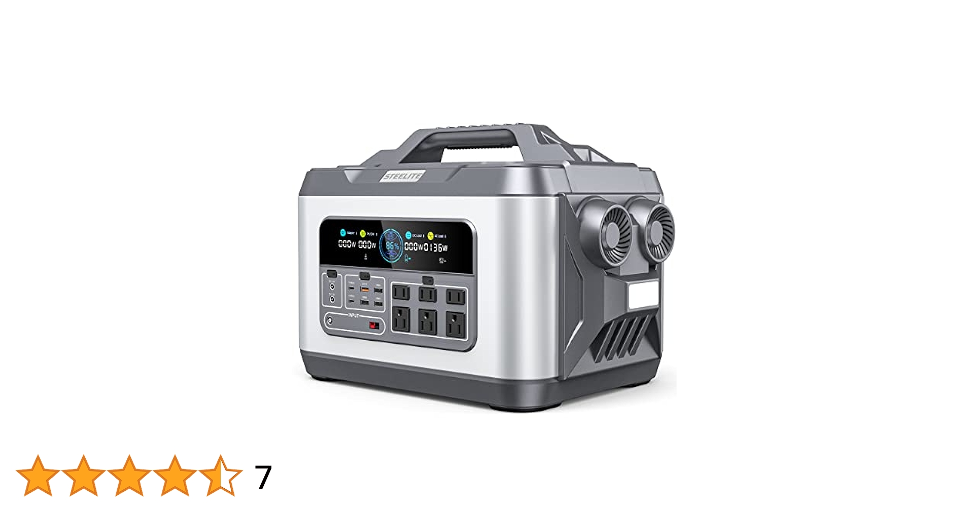 Amazon.co.jp: STEELITE 2200W (瞬間最大 4500W) ポータブル電源