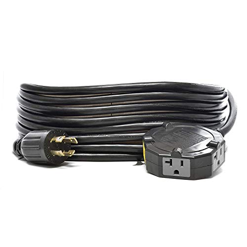 Exclusive Discount 🔥 Ceptics GN-CD-7-25 Generator Distribution Power Cord (25 Feet) 30A, 120Volt, 10 Ft