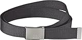 webbilling ag Metallschließe mit Logo Jack Wolfskin Unisex Webbing Belt Wide Webgürtel, Dark Steel, ONE Size