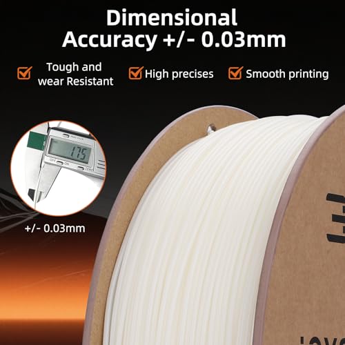 Image of 3DHoJor ABS Filament 1.75mm, ABS 1kg Spool (2.2lbs),3D Printer Filament,Dimensional Accuracy + /- 0.03 mm, Fit Most FDM Printer-Red