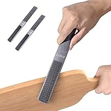 Wood Rasp 2 Packs with Premium Grade High Carbon Hand File and Round Rasp, Half Round Flat & Needle Files. Best Wood Rasp Set for Sharping Wood and Metal Tools