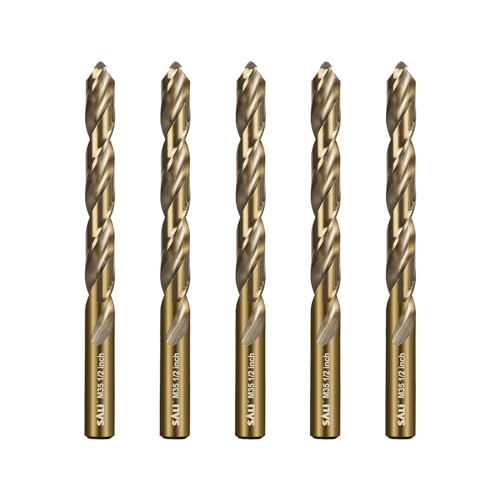 SALI cobalt 1/2 inch drill bit five piece set with storage case