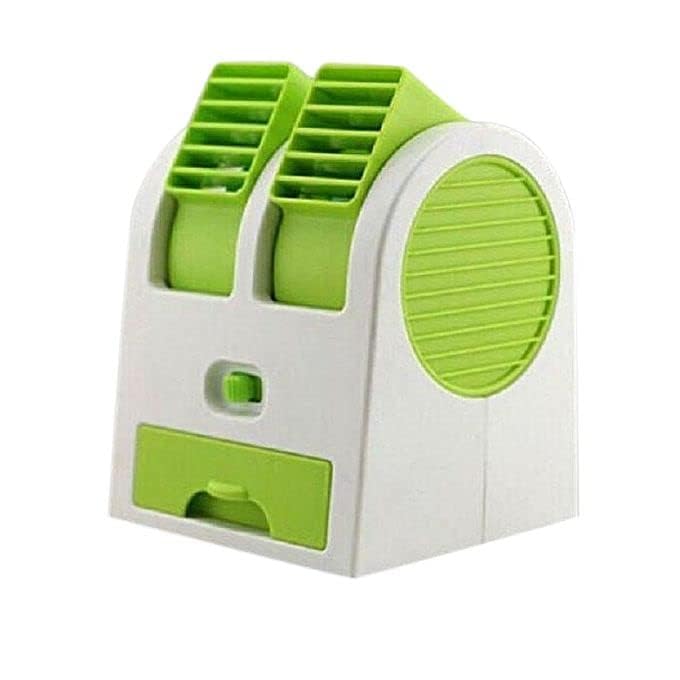 Boxn Portable Mini Ac Air Cooler Usb Battery Operated Mini Water Air Cooler Cooling Fan Blade Less Duel Blower With Ice Tray Best For Home,Shop,Table,Kitchen,Outdoor Pack Of 1, Green-image-43