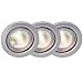 Produktbild Brilliant G94648/11 B, Ron Einbauleuchtenset: 3 Stück, schwenkbar, IP23, Metall, 16 W, GU5.3, silber, 8.3 x 8.3 x 10 cm