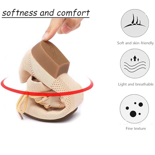 Women's Dance Shoes Closed Toe Lace-up Split-Sole Standard Practice Social Salsa Ballroom Latin Jazz Beginner Teaching Dance Shoes2