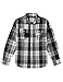 COOFANDY Mens Flannel Shirts Long Sleeve Button Down Plaid Shirt Lightweight Shirt Jacket with Pockets