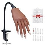 Veikmv Practice Hand for Acrylic Nails,Professional Mannequin Training Hand with Flexible Fingers for Acrylic Nails,Gel Polish & Nail Art,Complete Practice Kit for Manicure Beginners​​