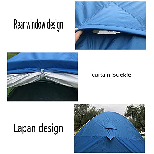 Carpa domo impermeable para camping 3-4 personas naranja miniatura 2