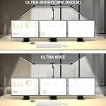 36W 3000LM Ultra Bright Architect Desk Lamp with Base, 47.4Inches Wide Tall Overhead Desk Light for Home Office, Dimmable Table Light with Remote for Desktop Working,Drafting,Reading - Image 2