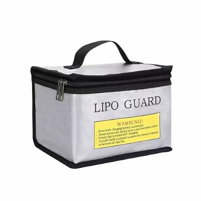Lipo Fireproof Safe Bag, Storage Guard Pouch-Silver