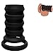 Silicone Six Ring Accessories, High Elasticity Thickened Coil-Style, Black Endurance Training Fitness Equipment+Y35