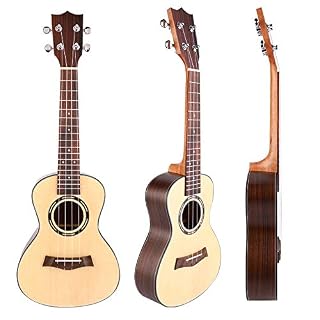 Ukulélé en bois d’épicéa acajou 23 pouces 4 cordes Hawaii Guitar Tuner Picks Strap Set Noir - Les Beatles, Paul McCartney, John Lennon, RIngo Starr, George Harrison Ukulélé en bois d'épicéa acajou 23 pouces 4 cordes Hawaii Guitar Tuner Picks Strap Set Noir – Image 4