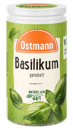 Ostmann Gewürze - Basilikum gerebelt | Nachfüllbare & recyclebare Verpackung | 12.5 g in der Streudose Ostmann Gewürze - Basilikum gerebelt | Nachfüllbare & recyclebare Verpackung | 12.5 g in der Streudose