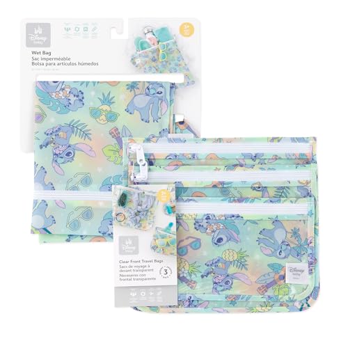image for Bumkins - Waterproof Wet Bag & Clear Travel Bags - For Beach, Baby, Tr