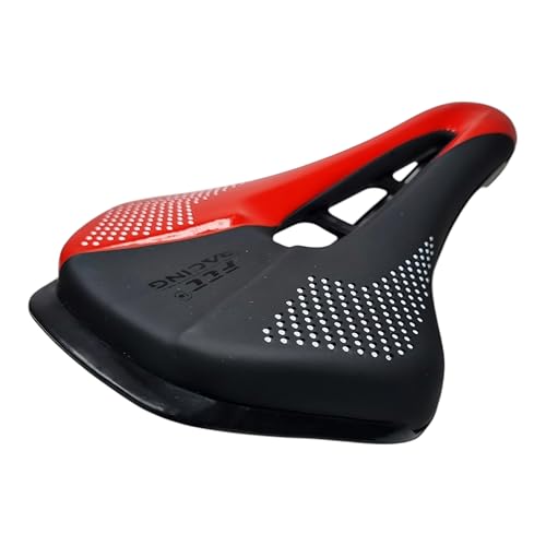 Image of FCC Racing Bicycle Saddle FRS 02 Comfortable, Lightweight, PU Leather Bike Seat for MTB & Road Bikes