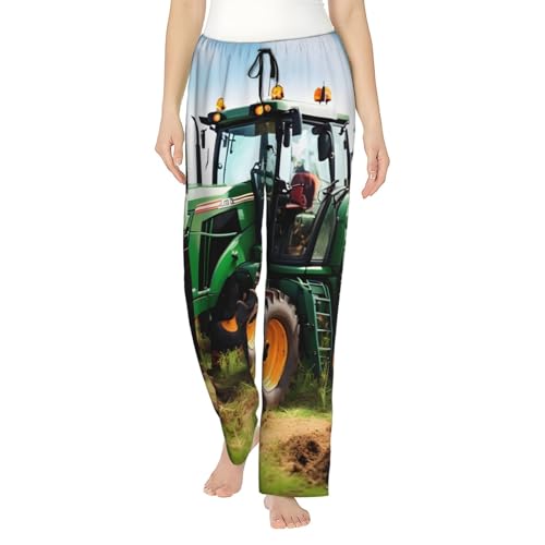 Pantalon de pyjama doux et respirant pour femme EdWal imprimé tracteur