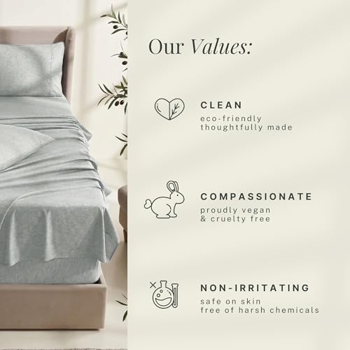Image of Hearth & Harbor Bed Sheets, Luxury Soft 6 Piece Bed Sheet Set Extra Deep Pocket Fitted Sheets Fits Mattress up to 21 inch, Double Brushed Bedding Sheets & Pillowcases,