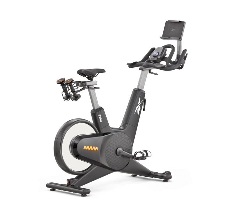 Reebok Bicicleta Ciclismo Indoor Z-Tech - Kinomap y Zwift - Volante inercia 13kg - Freno electromagnético - Peso máximo 150kg