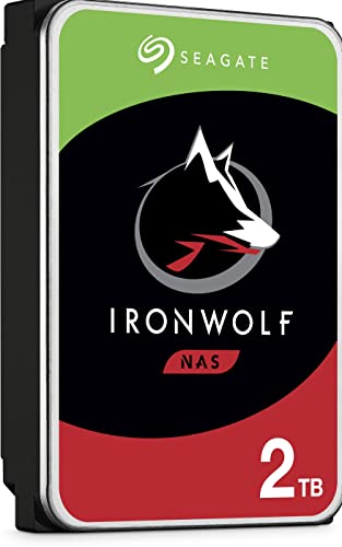 Seagate IronWolf, NAS interne Festplatte 2TB HDD, 3.5 Zoll, 5900 U/Min, CMR, 64 MB Cache, SATA 6GB/s, silber, inkl. 3 Jahre Rescue Service… – Ansicht 2