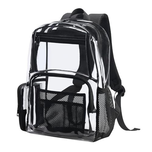 16" Clear Backpack for School – Heavy Duty Transparent Bookbag for Boys, Girls, Men Kids & Adults3