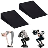 Wadendehner & Schrägbrett 2er Set, Mobilitätskeil, Fersenkeil als Squat Wedge für tiefere Kniebeugen, Yoga Block aus EVA-Schaum (23x15x5,5 cm)