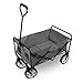 Produktbild Julido Faltbarer Bollerwagen Transportwagen Handwagen Gartenwagen Gartenkarre Zusammenklappbar Farbe: Grau