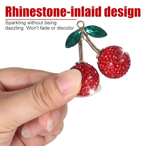 Rétroviseur pendentif fruit strass pour personnaliser un interieur terne