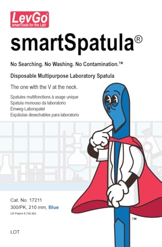Smart Spatula 17211 Disposable Spatula, Blue, 210 mm L, 300/Pk