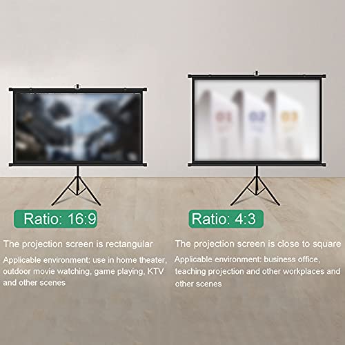 Pantalla de proyector ajustable en altura con trípode plegable estable 3