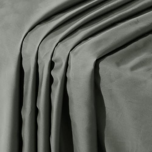 Image of Naksh Bedsheet for Double Bed King Size Plain 210 TC with 2 Pillow Covers | 100% Pure Cotton | 210 Thread Count | Soft, Breathable Fabric Built for Daily Use | Bed Sheet Double Bed | Grey |